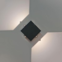  - Уличный настенный светодиодный светильник Elektrostandard 1607 Techno LED Fobos графит 4690389086069