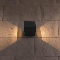  - Уличный настенный светодиодный светильник Elektrostandard 1607 Techno LED Fobos графит 4690389086069
