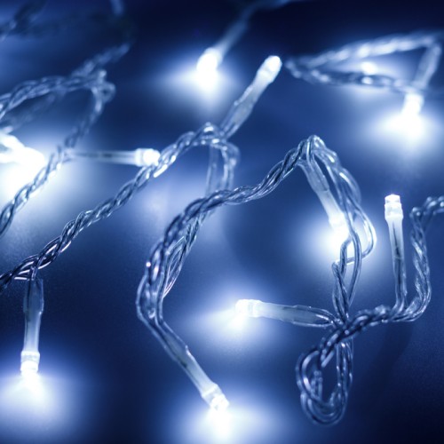Светодиодная гирлянда ARD-STRING-HOME-5000-CLEAR-50LED-STD WHITE (230V, 3.5W) (Ardecoled, IP20) Светодиодная гирлянда НИТЬ серии HOME. Размер 5000 мм. Цвет светодиодов БЕЛЫЙ (6000 К), постоянное свечение. Провод из прозрачного ПВХ, диаметр 2 мм. 50 светодиодов размером 5 мм, прозрачный вогнутый колпачок. Напряжение питания 230 В, потребляемая мощность 3.5 Вт, степень пылевлагозащиты IP20. Аксессуар для подключения в комплекте.