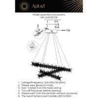  - Подвесной светодиодный светильник Aployt Merion APL.040.03.105