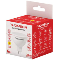  - Лампа светодиодная Thomson GU5.3 6W 3000K полусфера матовая TH-B2045