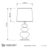 Настольная лампа Lumina Deco Briston LDT 303 CHR+BK - Настольная лампа Lumina Deco Briston LDT 303 CHR+BK