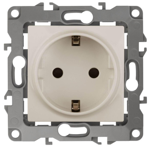 Розетка ЭРА 12 2P E Schuko со шторками 16A 250V 12-2102-02 Б0014688 