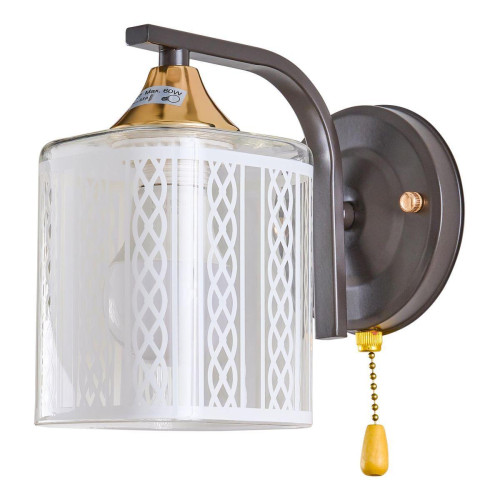 Бра IMEX MD.4092-1-W BK+AB 