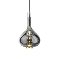  - Подвесной светильник 9872P chrome/smoky