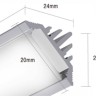 Профиль SL-KANT-H24-2000 ANOD (Arlight, -) - Профиль SL-KANT-H24-2000 ANOD (Arlight, -)