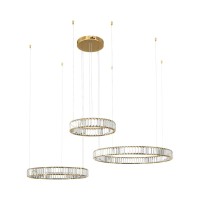  - Подвесной светодиодный светильник Loft IT Crystal ring 10135/3 Gold