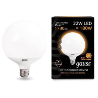  - Лампа светодиодная Gauss E27 22W 3000K матовая 105102122