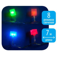  - Светодиодная гирлянда Uniel Кубики 220V разноцветный ULD-S0700-050/DTA MULTI IP20 CUBES-1 07932