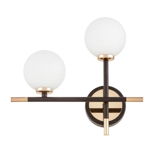 Настенный светильник Lumina Deco Marsiada LDW 6033N-2 BK+GD 