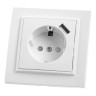 Розетка Feron Stekker Эрна с/з 16A 250V USB белый PST16901101 39051 - Розетка Feron Stekker Эрна с/з 16A 250V USB белый PST16901101 39051