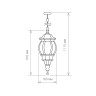 Уличный подвесной светильник Elektrostandard GL 1001H 4690389076022 - Уличный подвесной светильник Elektrostandard GL 1001H 4690389076022
