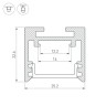 Профиль SL-LINE-2522-2500 BLACK (Arlight, Алюминий) - Профиль SL-LINE-2522-2500 BLACK (Arlight, Алюминий)
