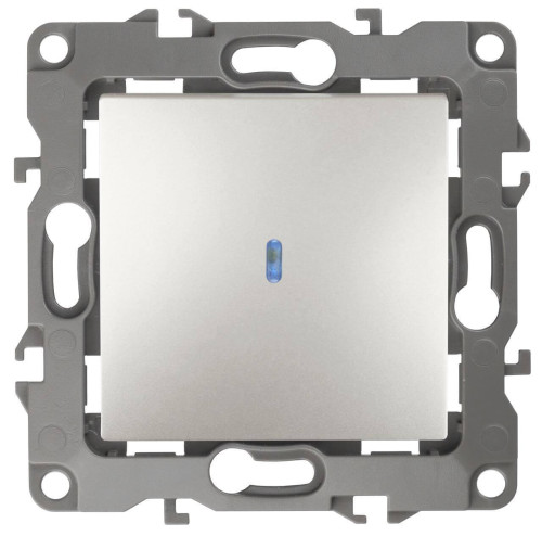 Выключатель одноклавишный с подсветкой ЭРА 12 10AX 250V 12-1102-15 Б0019427 