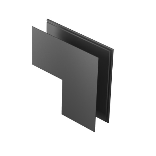 Коннектор угловой MAG-CON-ORIENT-2652-L90-EXT (BK, внешний) (Arlight, IP20 Металл, 3 года) Угловой внешний коннектор для накладного трека MAG-TRACK-2652. DC48V. Материал алюминий, цвет черный. Размеры 100x100x25x62мм.