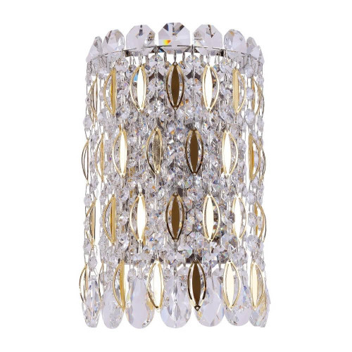 Настенный светильник Crystal Lux Lirica AP2 Chrome/Gold-Transparent 