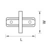Коннектор прямой Lightstar Barra 501107 - Коннектор прямой Lightstar Barra 501107