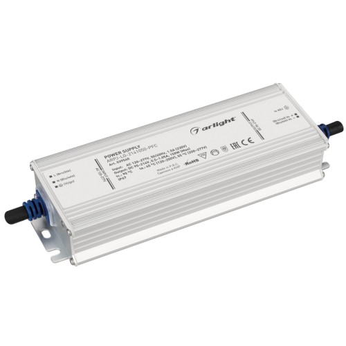 Блок питания ARPJ-LG-2141050-PFC (150W, 95-214V, 0.5-1.05A) (Arlight, IP67 Металл, 5 лет) 