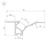 Профиль FANTOM-W45-BEVEL-2000 WHITE (Arlight, Алюминий) - Профиль FANTOM-W45-BEVEL-2000 WHITE (Arlight, Алюминий)