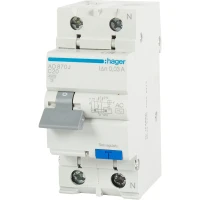  - Дифференциальный автомат Hager AD870J 1P N C20 A 30 мА 4.5 кА AC