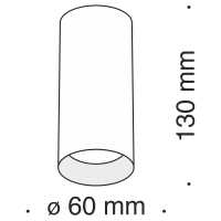 - Потолочный светильник Technical C010CL-01MG