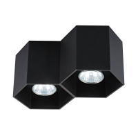  - Потолочный светильник Zumaline Polygon cl2 20036-BK