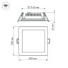Светодиодная панель LT-S200x200WH 16W Day White 120deg (Arlight, IP40 Металл, 3 года) - Светодиодная панель LT-S200x200WH 16W Day White 120deg (Arlight, IP40 Металл, 3 года)