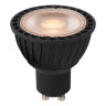 Лампа светодиодная диммируемая Lucide GU10 5W 2200K черная 49010/05/30 - Лампа светодиодная диммируемая Lucide GU10 5W 2200K черная 49010/05/30