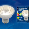 Лампа светодиодная Uniel GU4 3W 3000K прозрачная LED-MR11-3W/WW/GU4 GLZ21TR UL-00001700 - Лампа светодиодная Uniel GU4 3W 3000K прозрачная LED-MR11-3W/WW/GU4 GLZ21TR UL-00001700