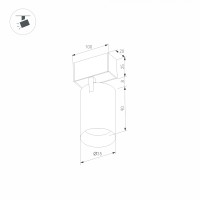  - Светильник MAG-SPOT-25-R90-9W Day4000 (BK, 30 deg, 24V, DALI) (Arlight, IP20 Металл, 5 лет)