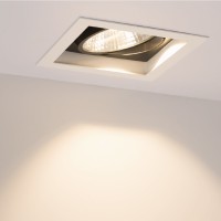  - Светильник CL-KARDAN-S152x152-25W Warm3000 (WH-BK, 30 deg) (Arlight, IP20 Металл, 3 года)