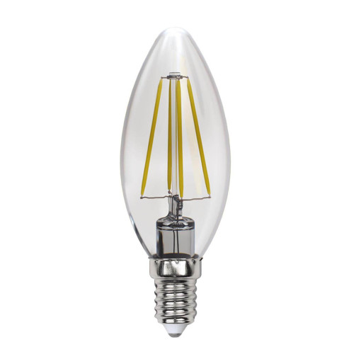 Лампа светодиодная филаментная Uniel E14 13W 3000K прозрачная LED-C35-13W/3000K/E14/CL PLS02WH UL-00005899 