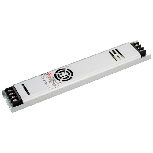 Блок питания HTS-300-24-LS (24V, 12.5A, 300W) (Arlight, IP20 Сетка, 3 года) Источник напряжения с гальванической развязкой для светодиодных изделий. Входное напряжение 180-264 VAC. Выходные параметры: 24 В, 12.5 А, 300 Вт. Встроенный PFC >0.5. Негерметичный алюминиевый сетчатый корпус IP 20. Габаритные размеры длина 308 мм, ширина 53 мм, высота 21 мм. Встроенный Вентилятор (без автоконтроля температуры). Гарантийный срок 3 года.