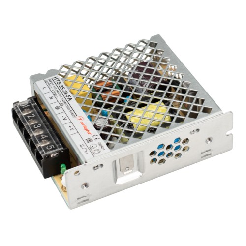 Блок питания HTS-35-24-FA (24V, 1.5A, 35W) (Arlight, IP20 Сетка, 3 года) Источник напряжения с гальванической развязкой для светодиодных изделий. Входное напряжение 100-240 VAC. Выходные параметры: 24 В, 1.5 А, 35 Вт. Встроенный PFC >0.5. Негерметичный алюминиевый сетчатый корпус IP 20. Габаритные размеры длина 99 мм, ширина 82 мм, высота 30 мм. Гарантийный срок 3 года.
