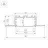 Профиль KLUS-POWER-W50H25-F-HIDE-2000 (Arlight, Алюминий) - Профиль KLUS-POWER-W50H25-F-HIDE-2000 (Arlight, Алюминий)