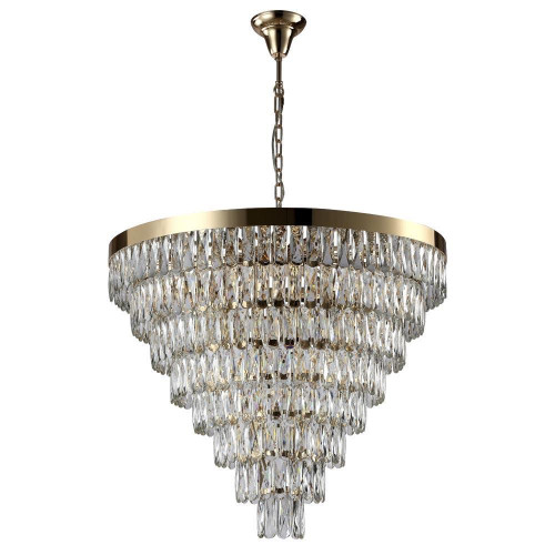 Подвесная люстра Crystal Lux Abigail SP22 D820 Gold/Transparent 