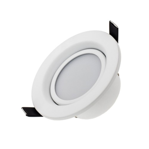 Светодиодный светильник LTD-70WH 5W Day White 120deg (Arlight, IP40 Металл, 3 года) Встраиваемый круглый светильник 5Вт. Цвет свечения ДНЕВНОЙ БЕЛЫЙ 4000K. Алюминиевый белый корпус. Световой поток 250-300лм, угол 120°. Питание 180-240V/AC, драйвер в комплекте (25V, 300mA). Размеры d102мм х H50мм, отверстие для установки 75мм