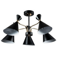  - Потолочная люстра Arte Lamp Wellington A2711PL-5BK