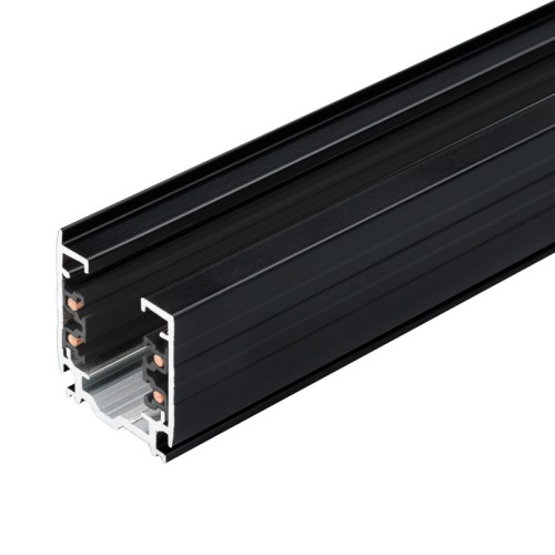 Трек LGD-4TR-TRACK-4000-BK-M (D) (Arlight, IP20 Металл, 3 года) 3-фазный трек 4TR, на 4 провода, длина 4м. Цвет черный. Коннектор питания и заглушка приобретаются отдельно. Размер ДxШxВ: 4000x31x35мм. При использовании с треками и аксессуарами другой серии возможно отличие по цвету.