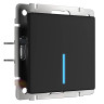 Сенсорный выключатель одноклавишный с функцией Wi-Fi Werkel черный W4510608 4690389171185 - Сенсорный выключатель одноклавишный с функцией Wi-Fi Werkel черный W4510608 4690389171185