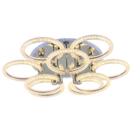 Потолочная светодиодная люстра Profit Light 8024/6+3 CHR 