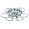 Потолочная светодиодная люстра Profit Light 8024/6+3 CHR - Потолочная светодиодная люстра Profit Light 8024/6+3 CHR