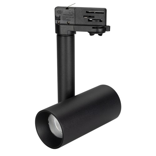 Светильник SP-POLO-TRACK-PIPE-R65-8W White5000 (BK-BK, 40 deg) (Arlight, IP20 Металл, 3 года) Трековый светильник 8Вт, черный круглый корпус, черная вставка, металл.
Цвет свечения БЕЛЫЙ 5000K, св.поток 570лм, CRI(Ra)>80, угол 40°. Размер DxLxH 65x140x188мм, встроенный драйвер PRI:220-240VAC, SEC:DC 200mA 30-43V 8Вт.