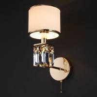  - Бра Eurosvet 10099/1 золото/прозрачный хрусталь Strotskis