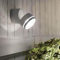  - Уличный настенный светодиодный светильник Ideal Lux Omega AP Round Antracite 3000K 247076