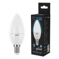 - Лампа светодиодная Gauss E14 6.5W 6500K матовая 103101307