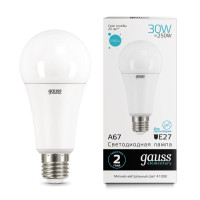  - Лампа светодиодная Gauss E27 30W 4100K матовая 73229
