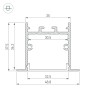 Профиль SL-LINIA49S-F-2000 ANOD BLACK (Arlight, Алюминий) - Профиль SL-LINIA49S-F-2000 ANOD BLACK (Arlight, Алюминий)