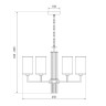 Подвесная люстра Eurosvet Soffio 60134/6 никель - Подвесная люстра Eurosvet Soffio 60134/6 никель