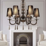Подвесная люстра Lumina Deco Fabione LDP 1200-6 BK - Подвесная люстра Lumina Deco Fabione LDP 1200-6 BK